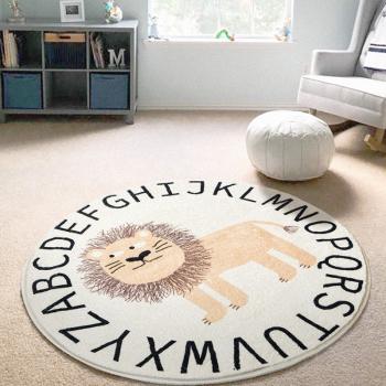360Home Fußboden Bodenbeläge Kreis Teppich Tier Muster Design